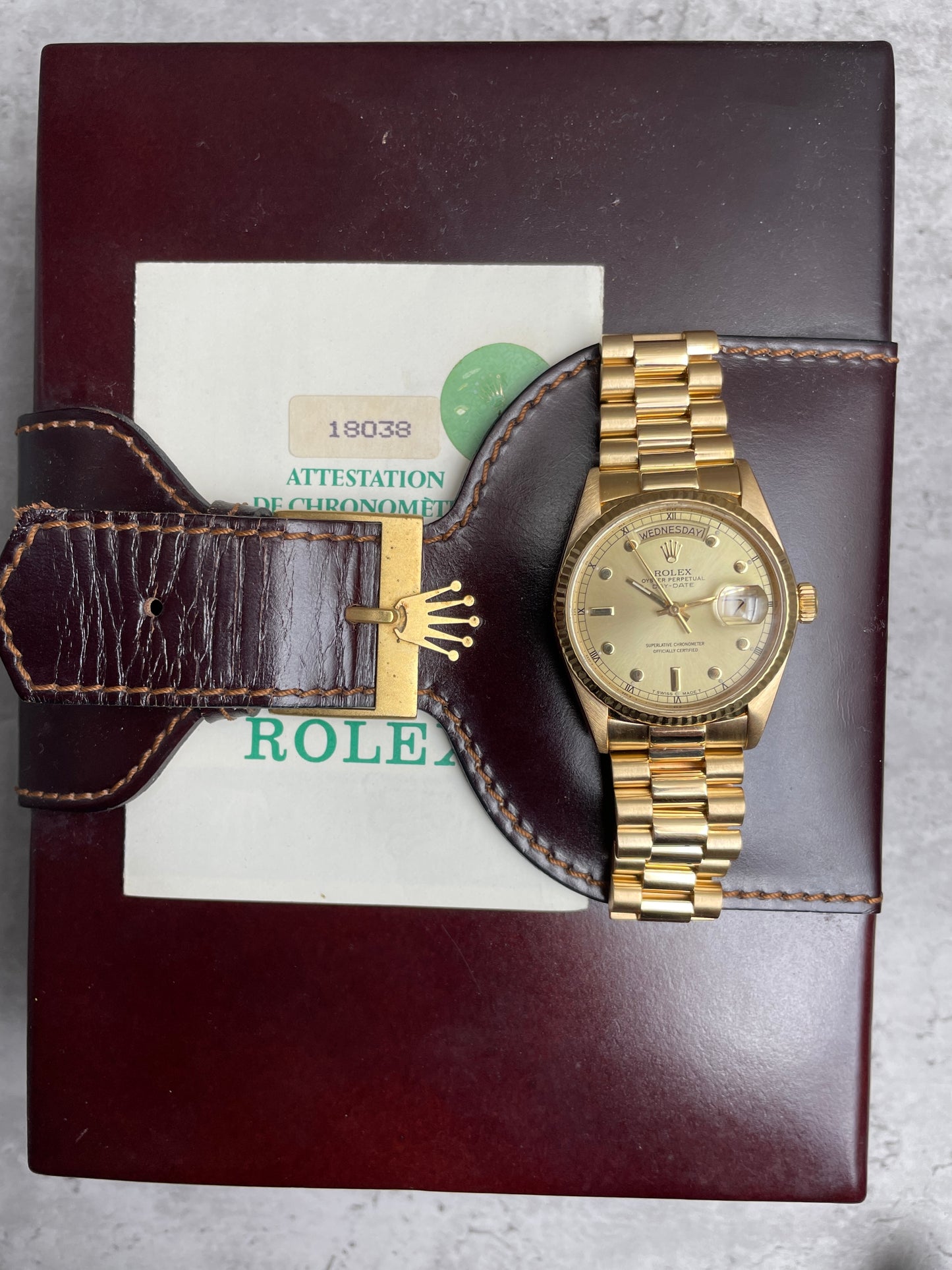 Rolex Day-date 18038 Dial Pinball