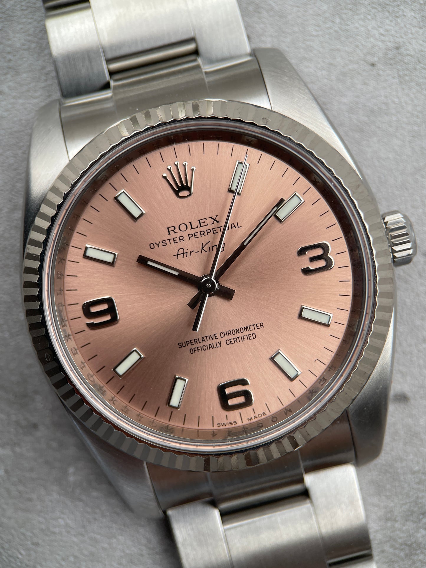 Rolex Airking 114234 | Pink Dial