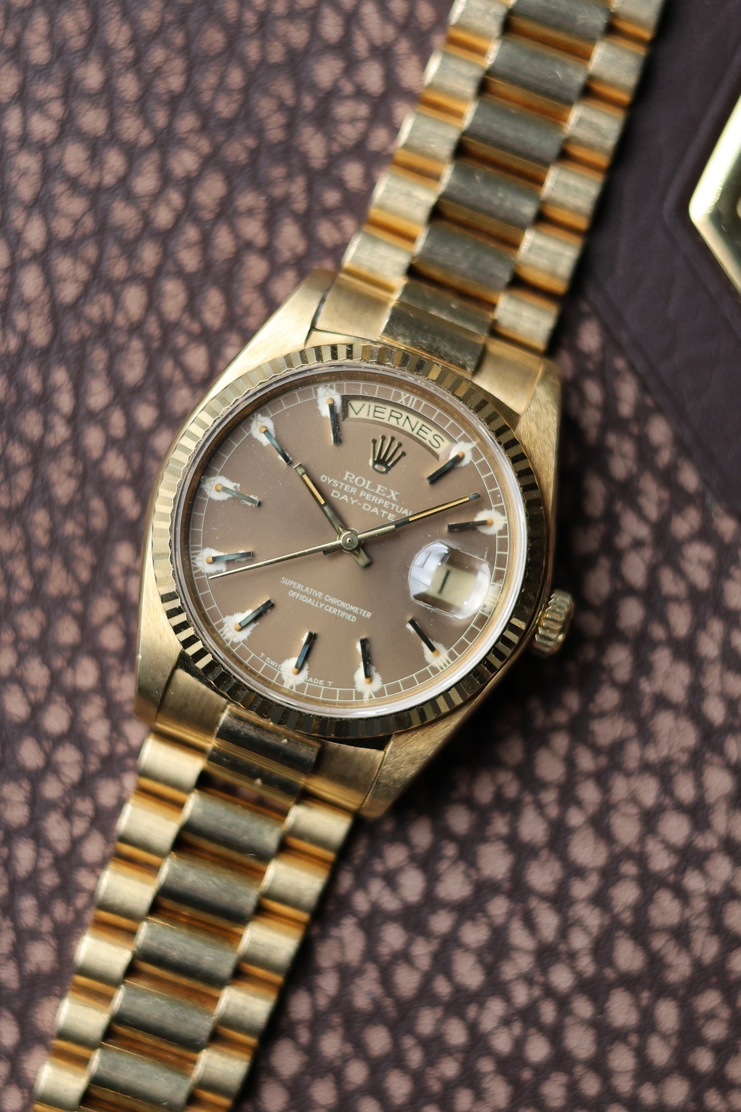 Rolex Day-date 18038 | Havana Dial | D’agosto Full Set