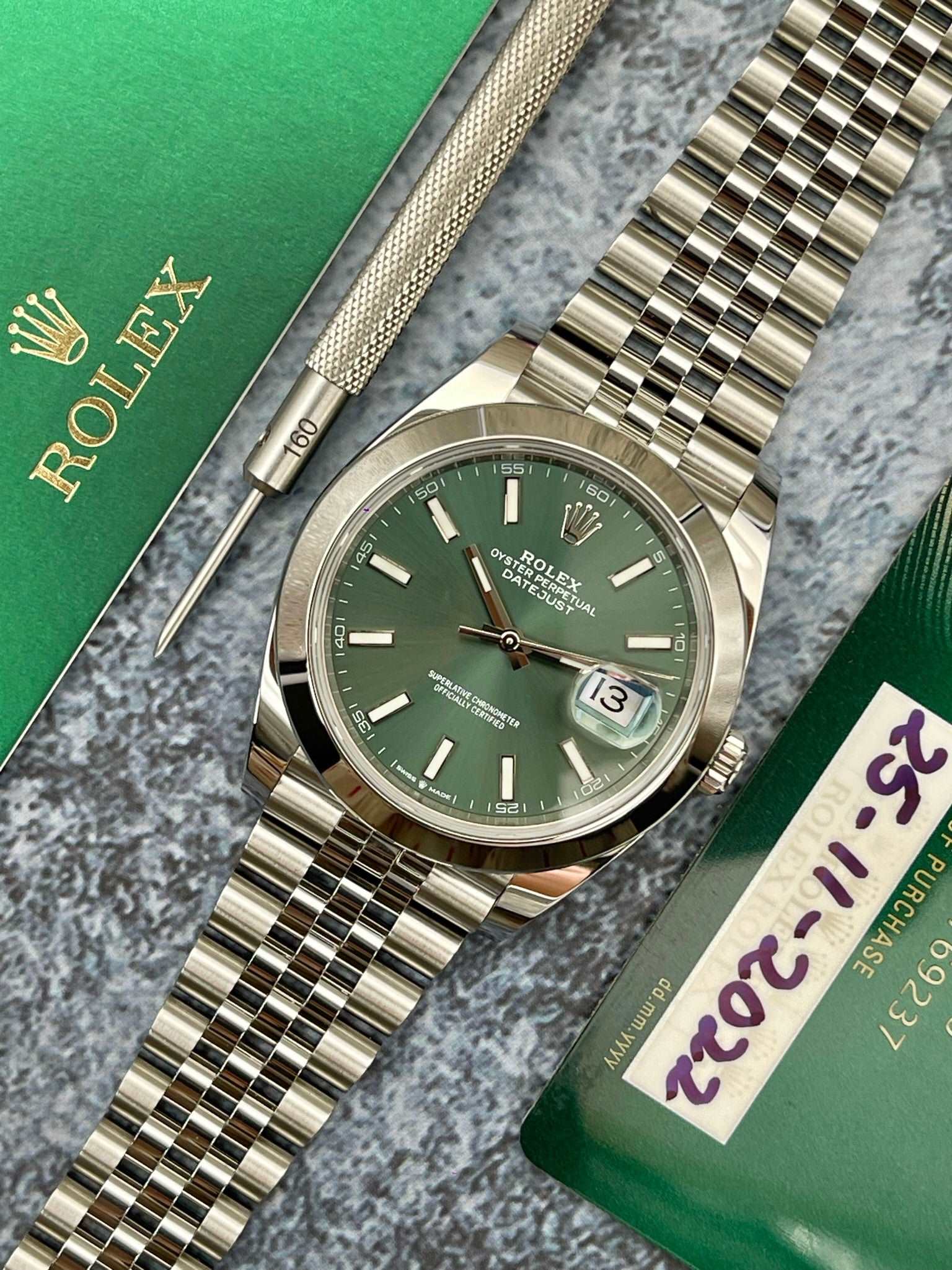 Rolex Datejust 41 Dial Verde1