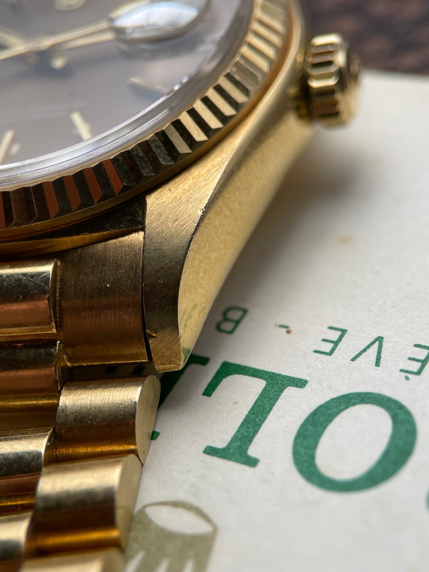 Rolex Day-date 18038 | Havana Dial | D’agosto Full Set