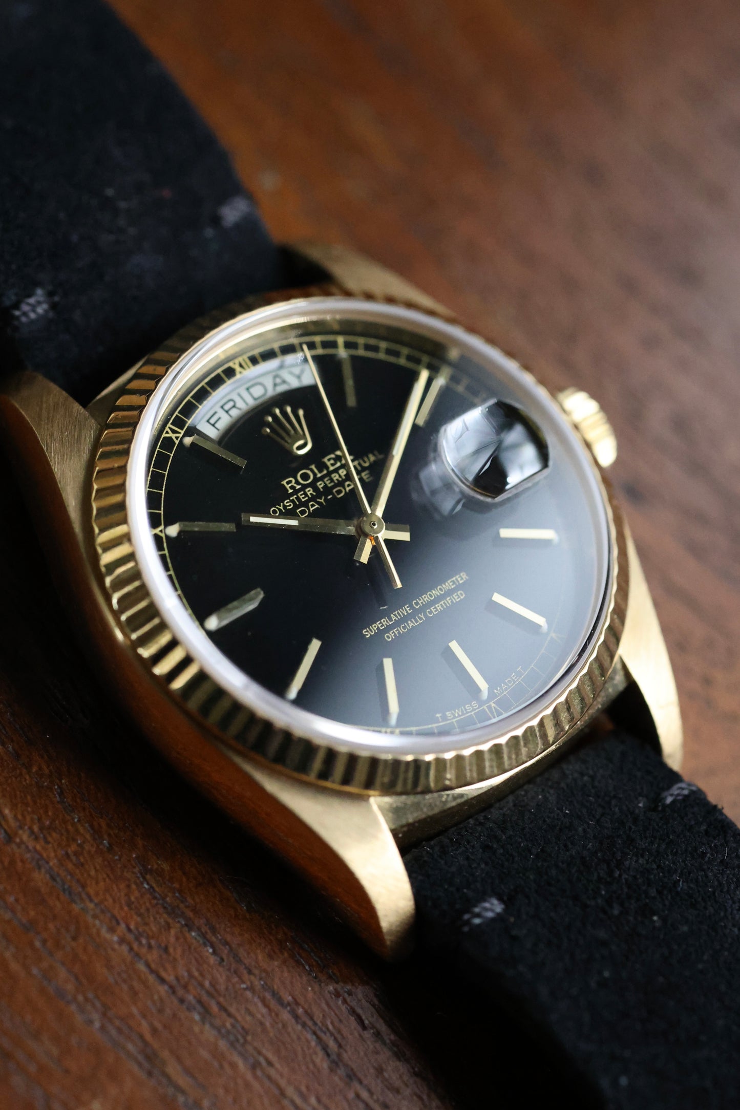 Rolex Day-date 18038 | Black Dial
