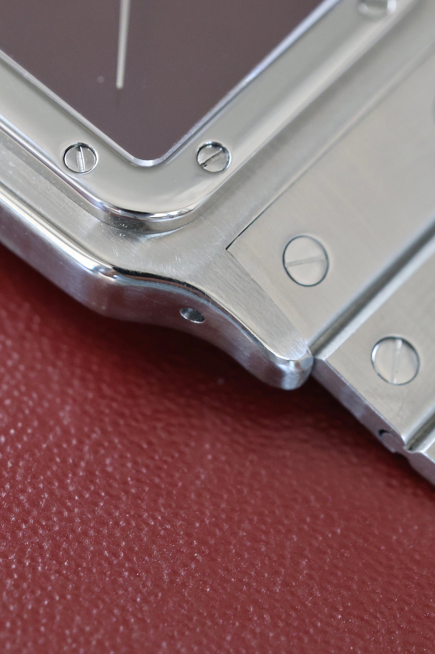 Cartier Santos Carrée 2960 | 1989 Burgundy