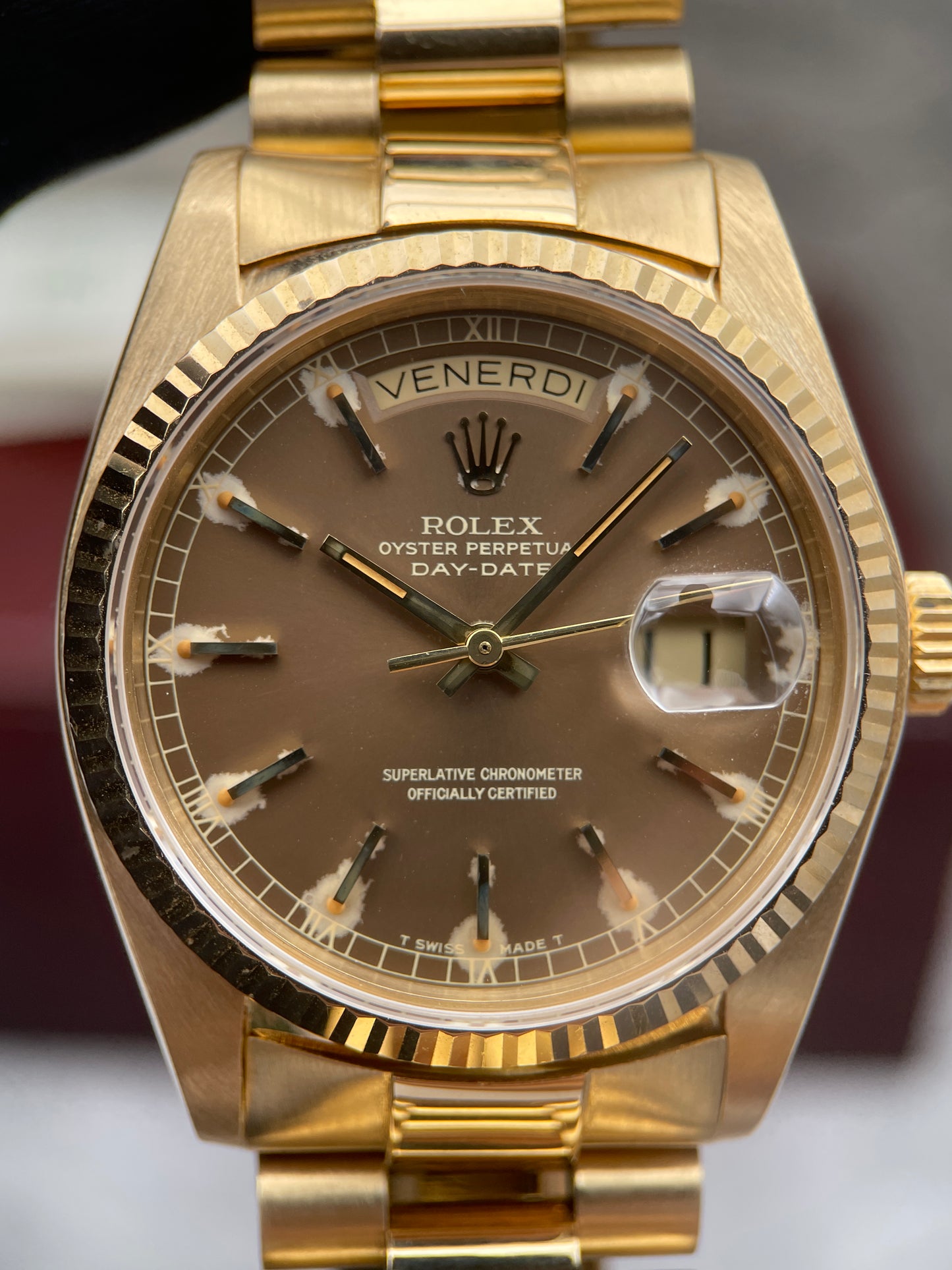 Rolex Day-date 18038 Havana Dial