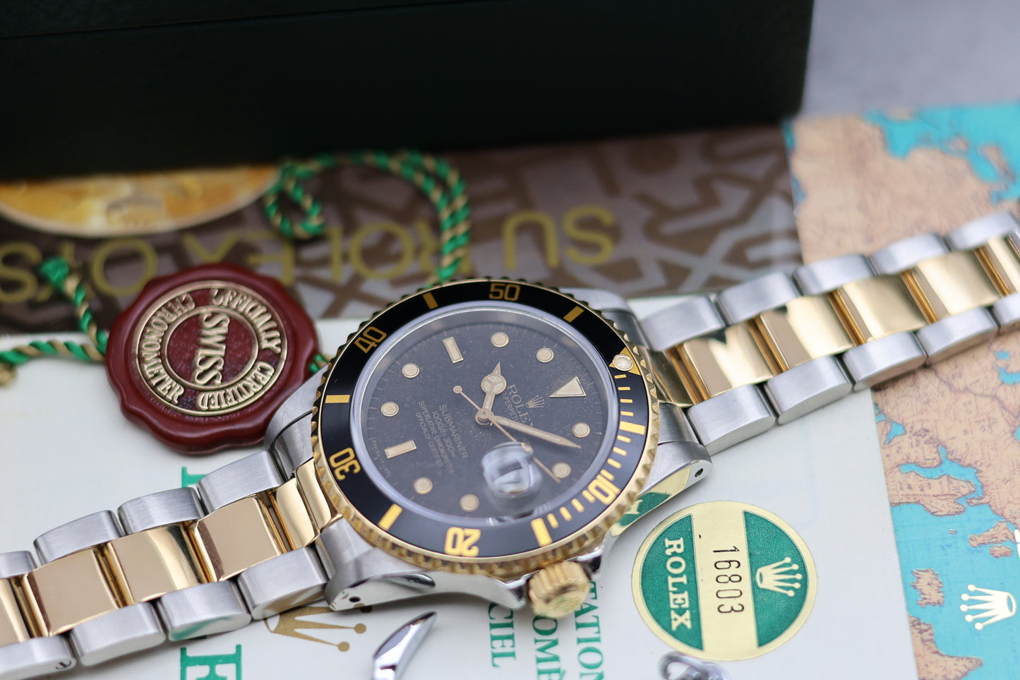 Rolex Submariner 16803 Sun burst | Full Set