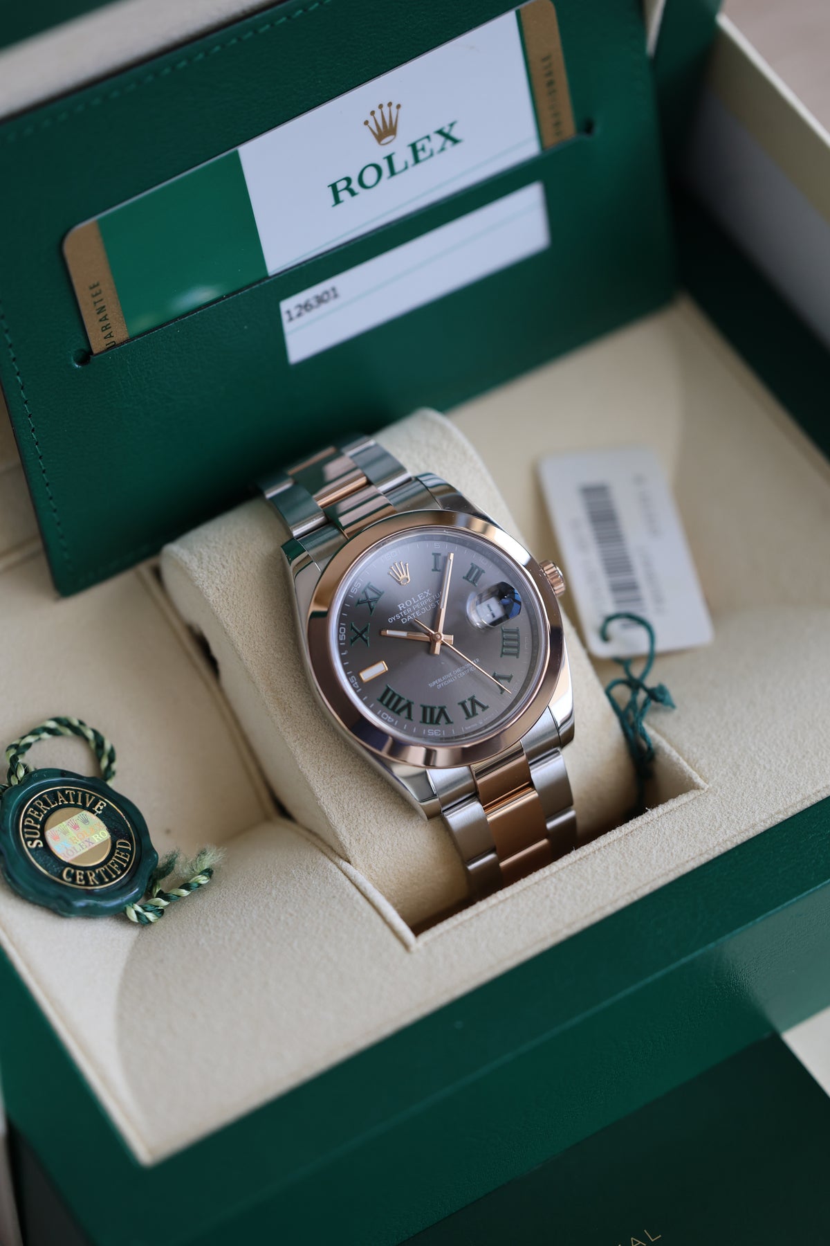 Rolex Datejust 126301 Wimbledon |2019