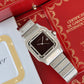 Cartier Santos Carrée 2960 | 1989 Burgundy