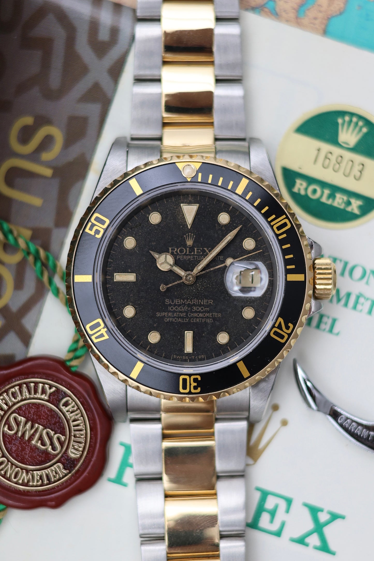 Rolex Submariner 16803 Sun burst | Full Set