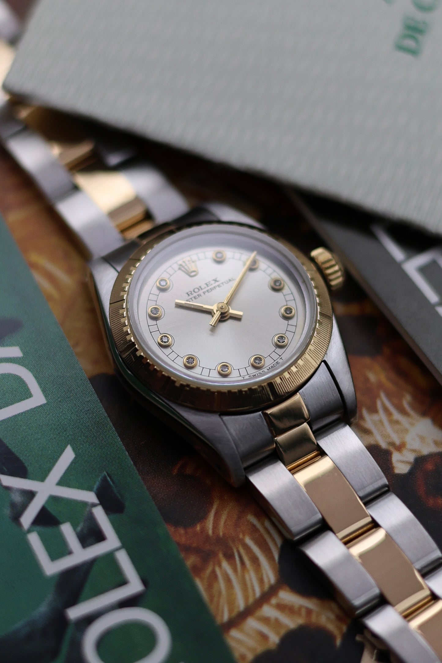 Rolex Oyster Perpetual | Diamond Pinball Dial