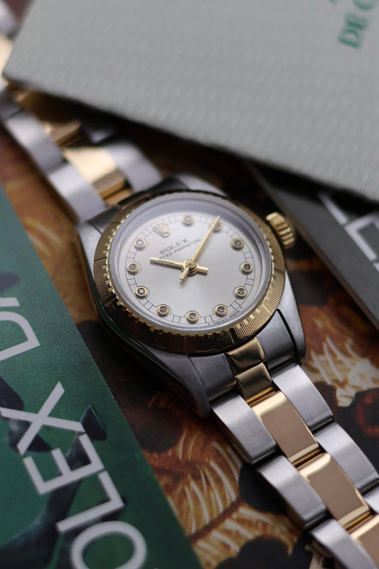 Rolex Oyster Perpetual | Diamond Pinball Dial