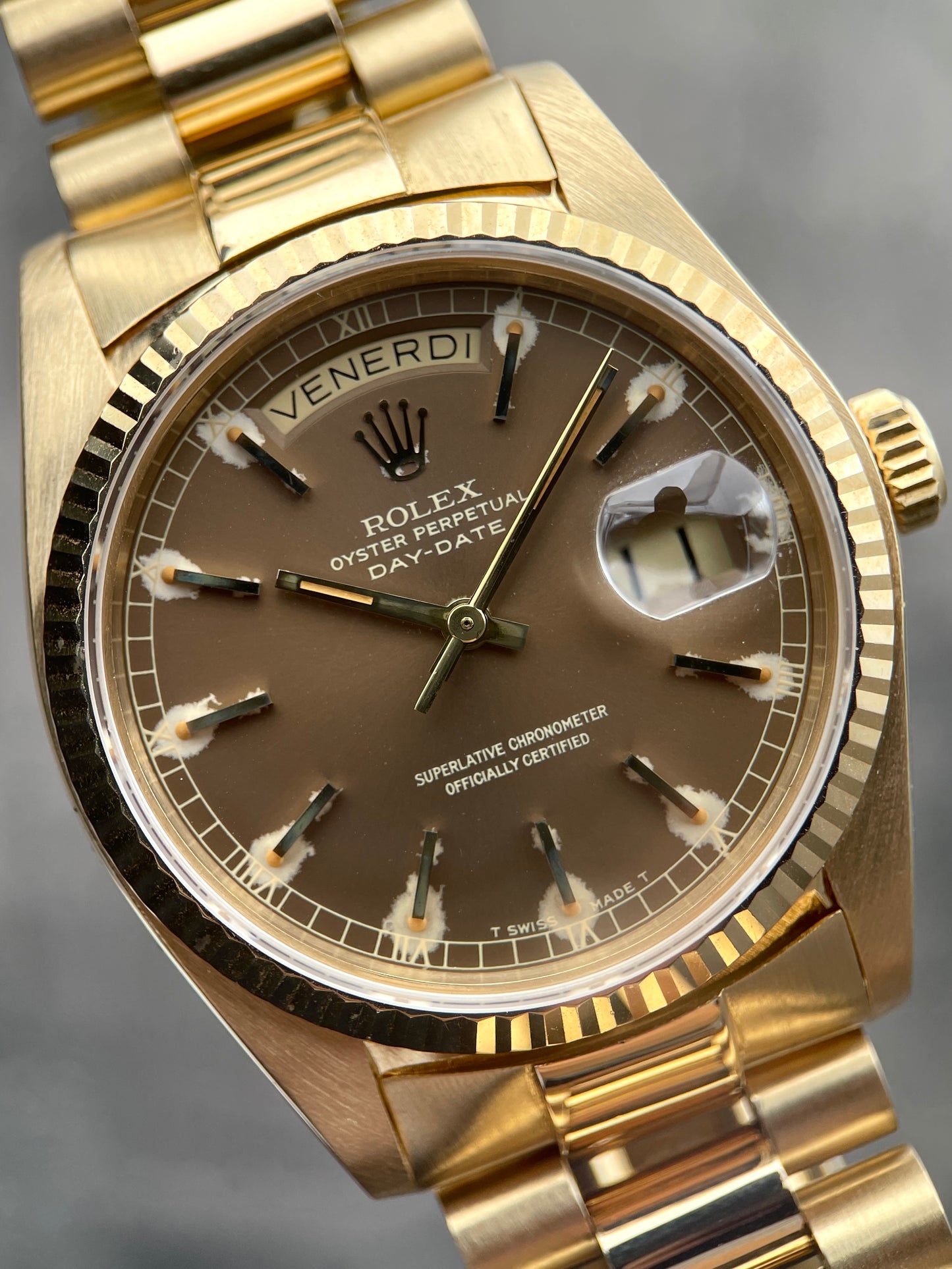 Rolex Day-date 18038 Havana Dial