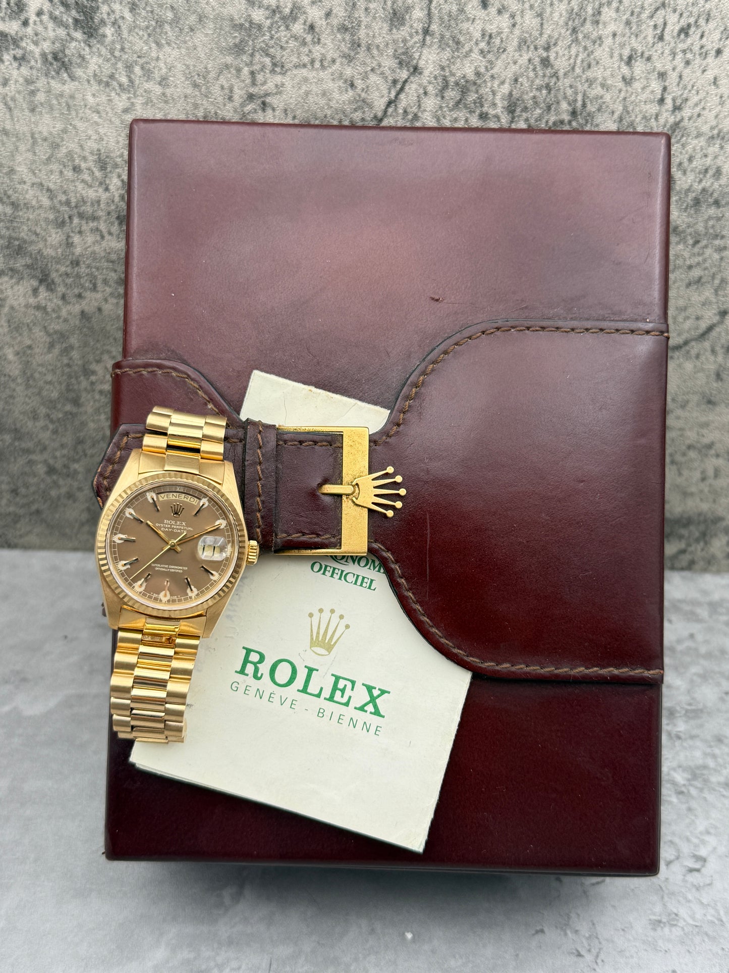 Rolex Day-date 18038 Havana Dial