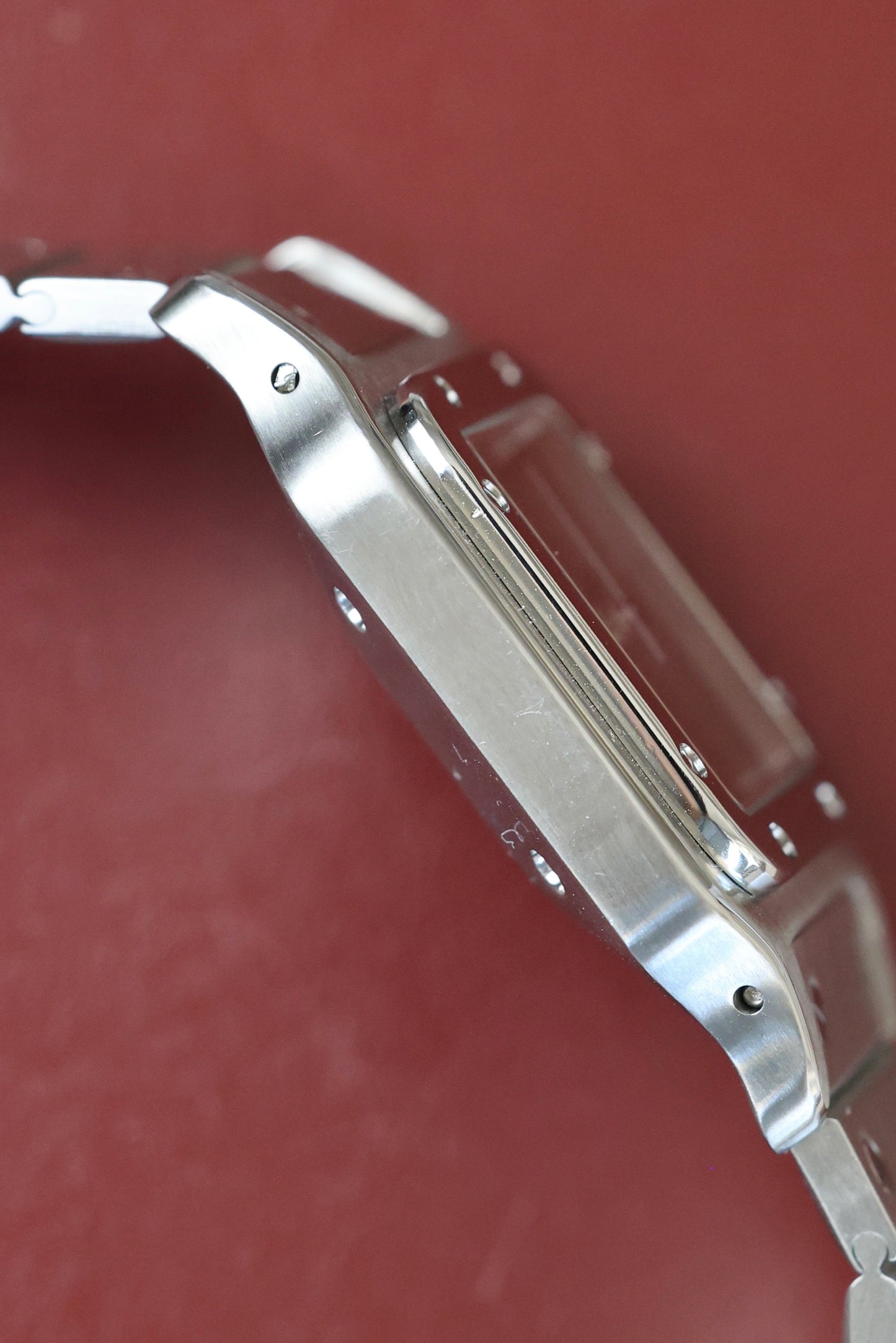 Cartier Santos Carrée 2960 Burgundy | Full set
