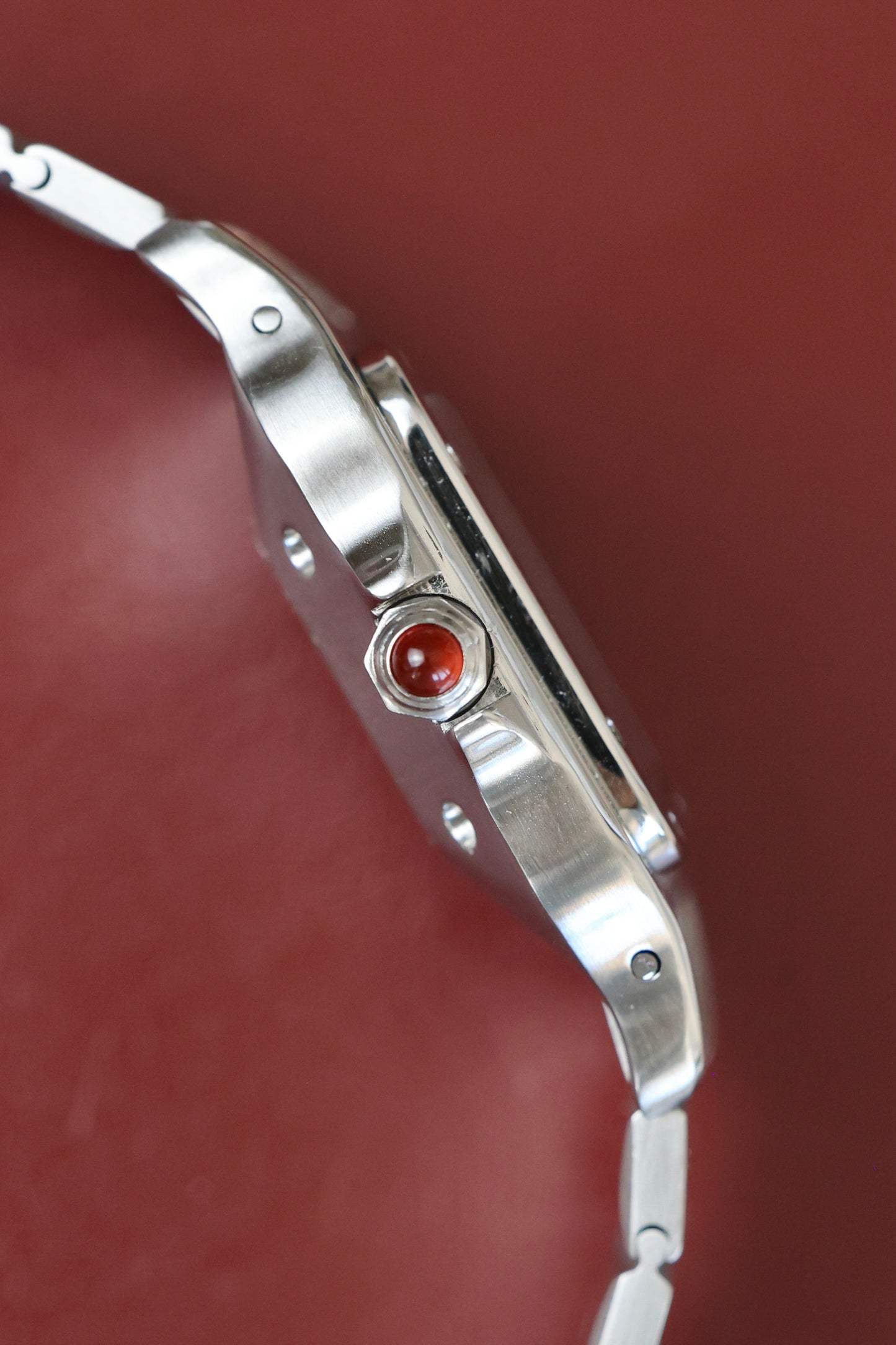 Cartier Santos Carrée 2960 | 1989 Burgundy