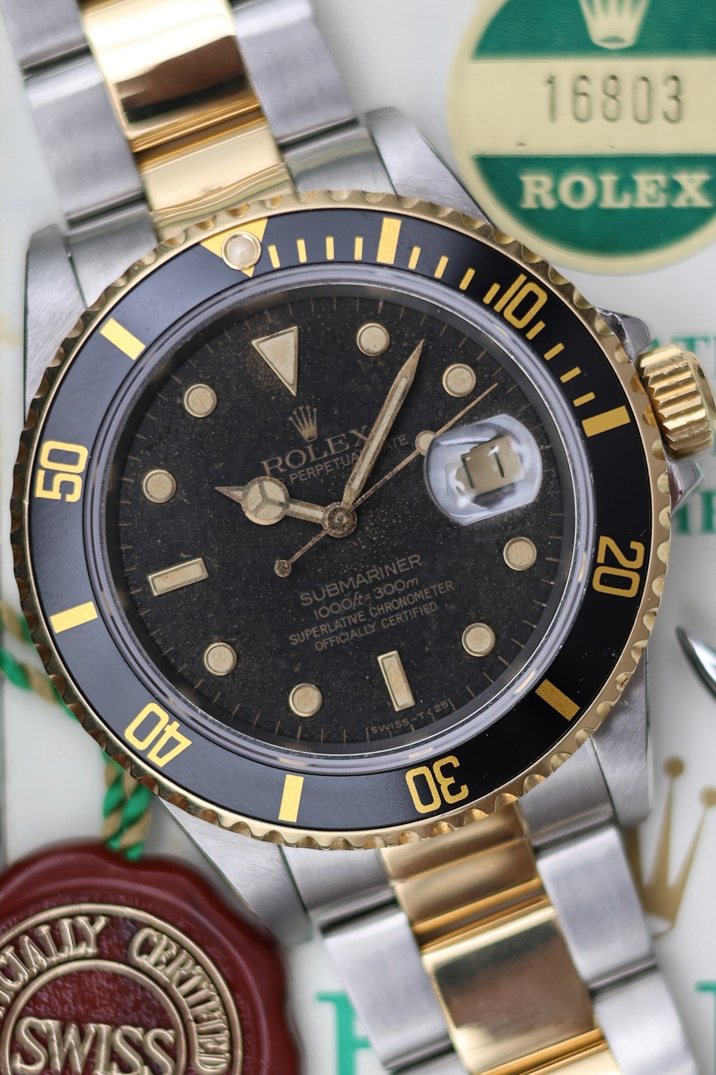 Rolex Submariner 16803 Sun burst | Full Set