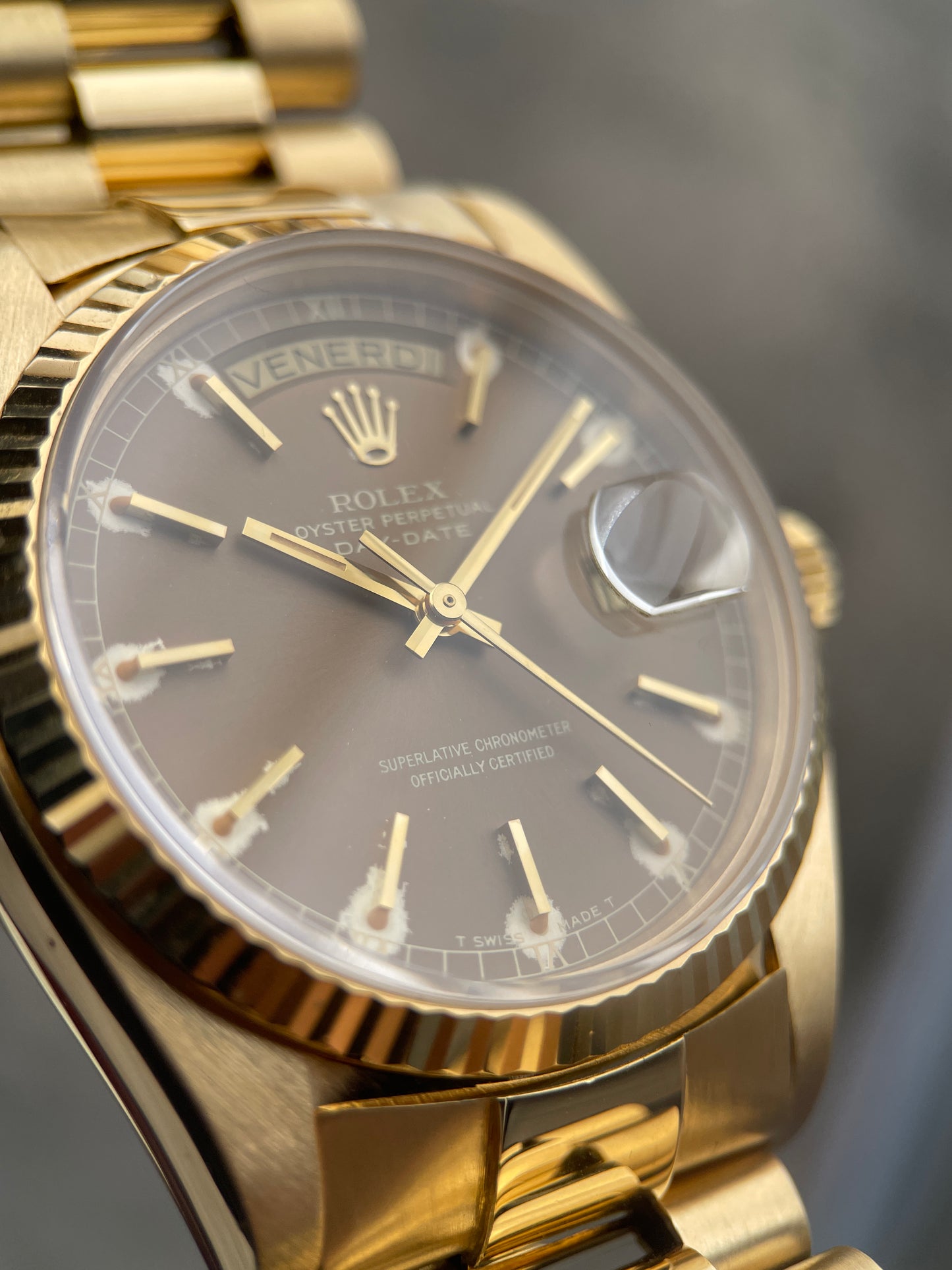 Rolex Day-date 18038 Havana Dial