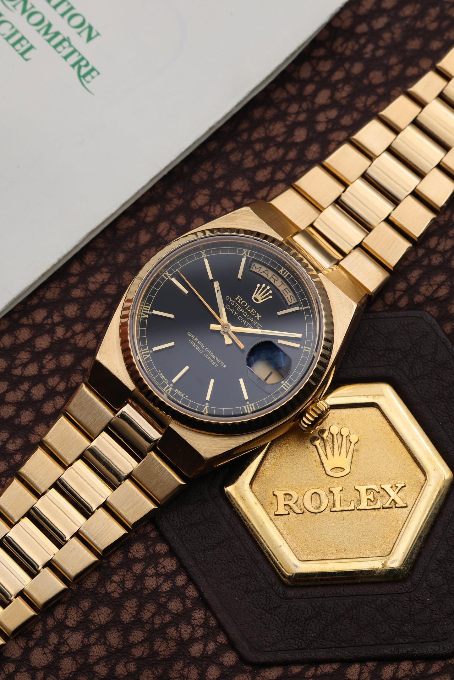 Rolex Day-date Oysterquartz 19018 | Full Set 1986