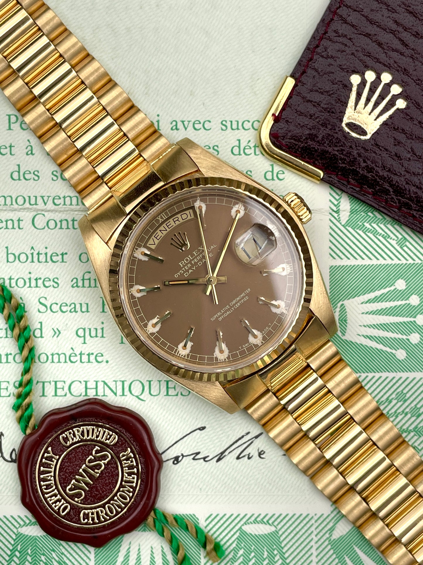 Rolex Day-date 18038 Havana Dial