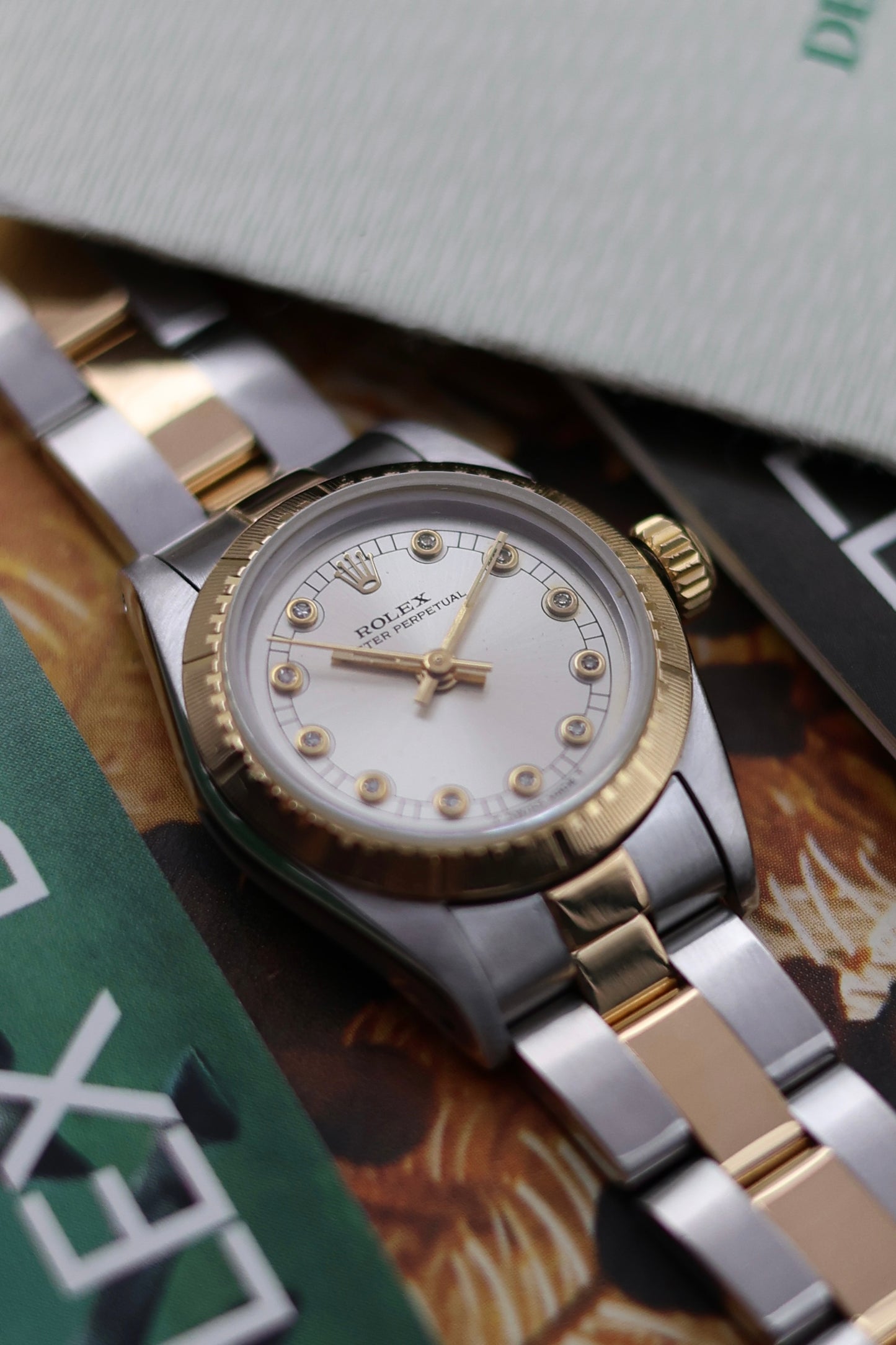Rolex Oyster Perpetual | Diamond Pinball Dial