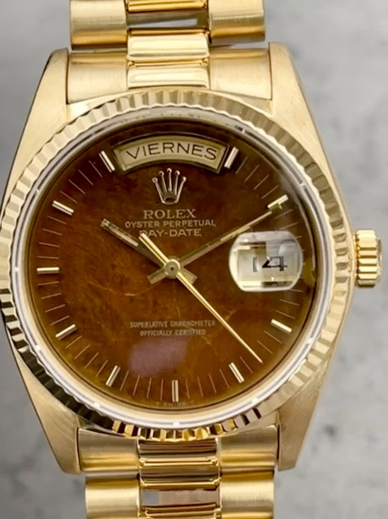 Rolex Day-Date 36 Burl Wood