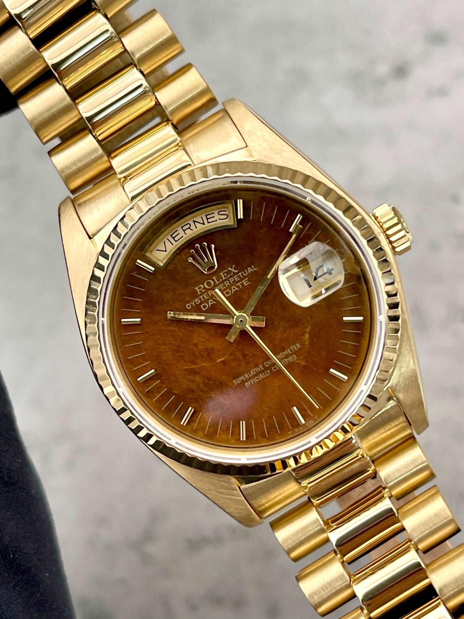 Rolex Day-Date 36 Burl Wood